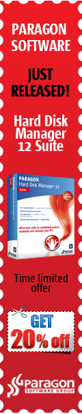 Paragon Hard Disk Manager 12 Suite Coupon 20% Off