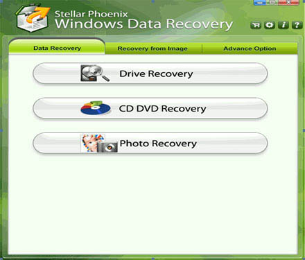Stellar Phoenix Windows Data Recovery Software interface