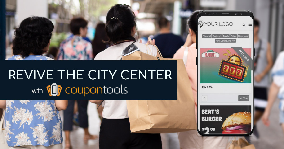 Digitale coupons om stadsmarketing te boosten