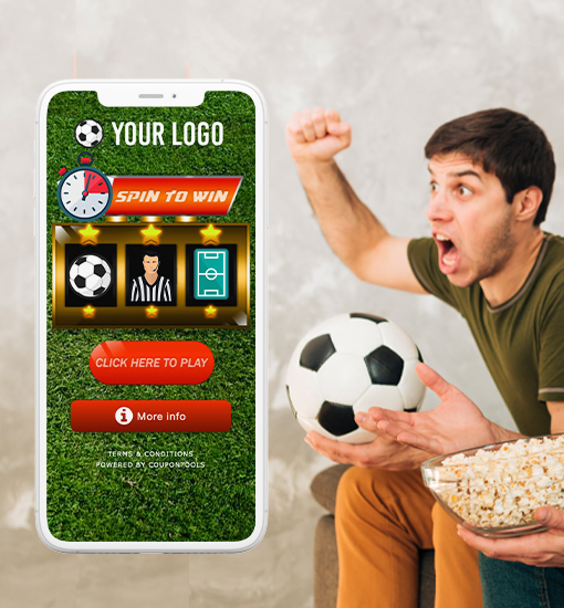 Digital Slot Machine Coupon for Fan Engagement.