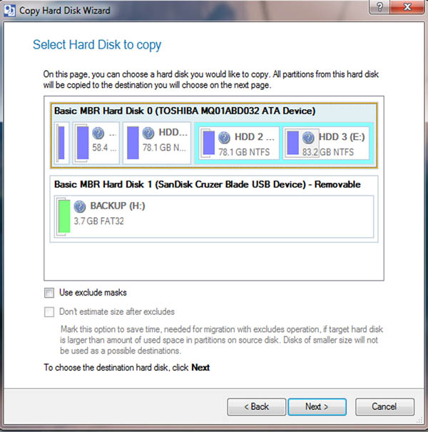 paragon disk clone